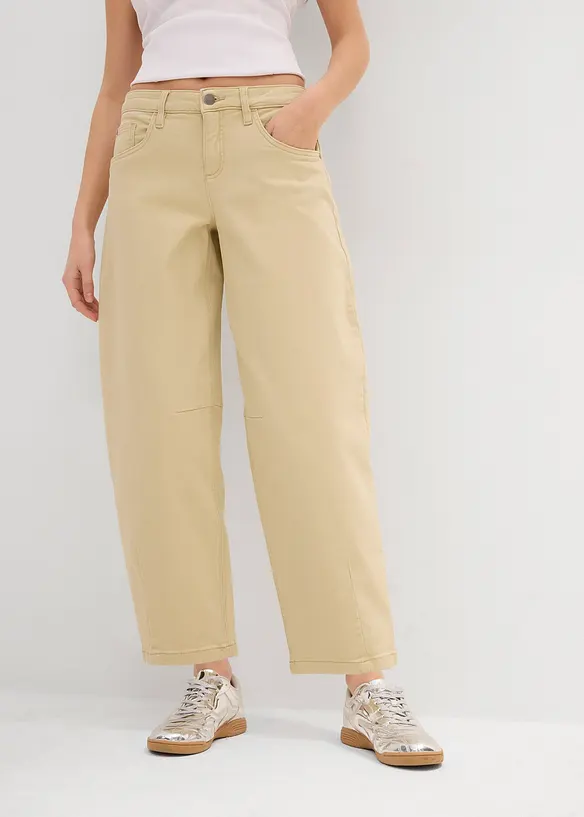 Pantalon en twill de coton extensible, bonprix