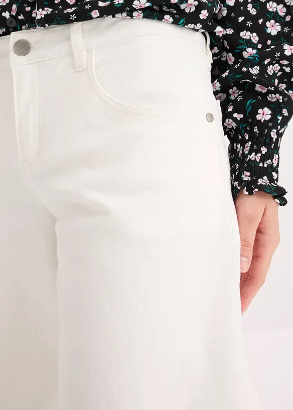 Pantalon en twill de coton extensible, bonprix
