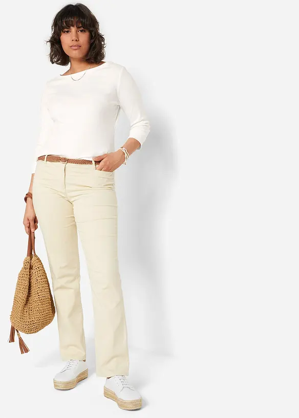 Ceinture tress&eacute;e &agrave; boucle carr&eacute;e, bonprix