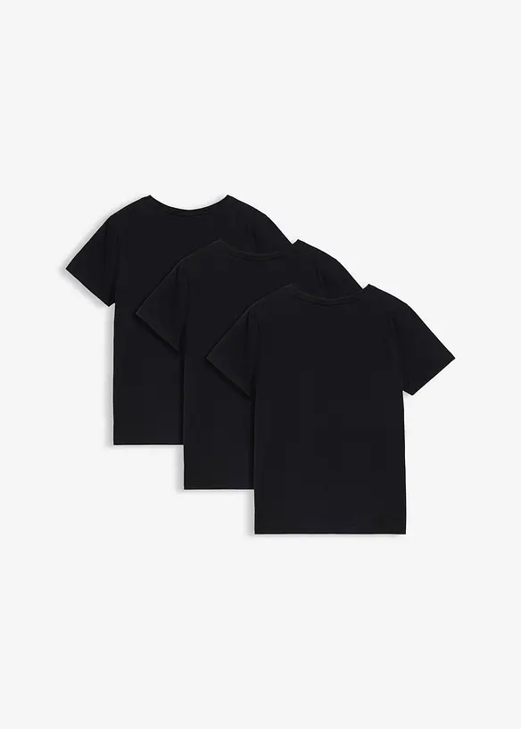 Lot de 3 T-shirts 100% coton, bonprix