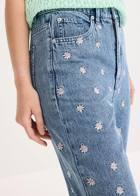 Jean droit, taille haute, bonprix