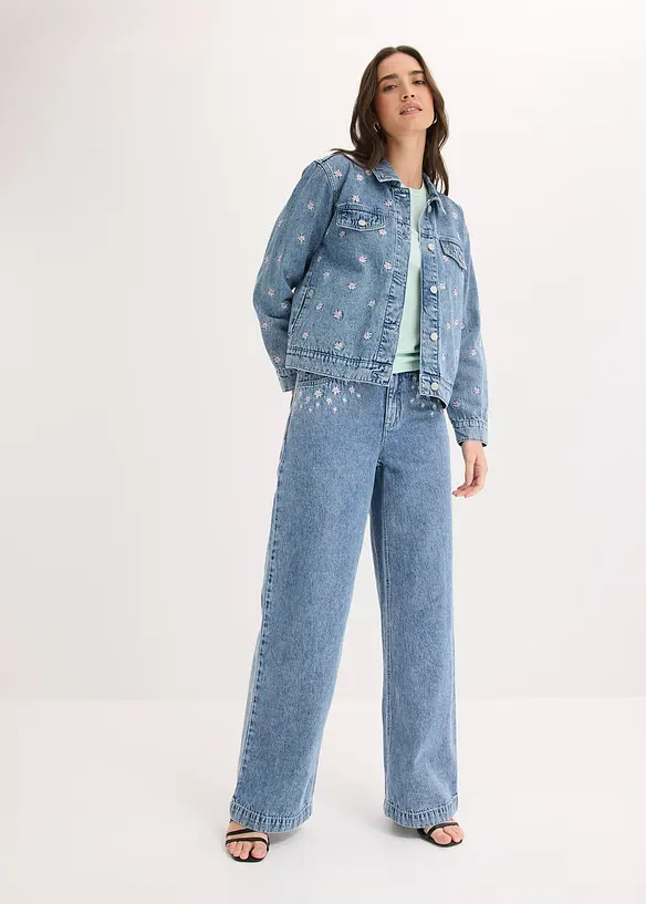 Jean large taille mi-haute, bonprix