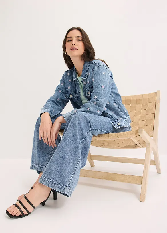 Jean large taille mi-haute, bonprix