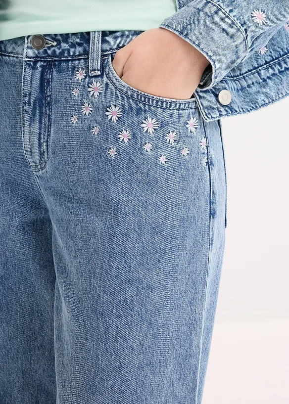 Jean large taille mi-haute, bonprix