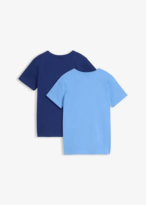 Lot de 2&nbsp;T-shirts 100% coton, bonprix