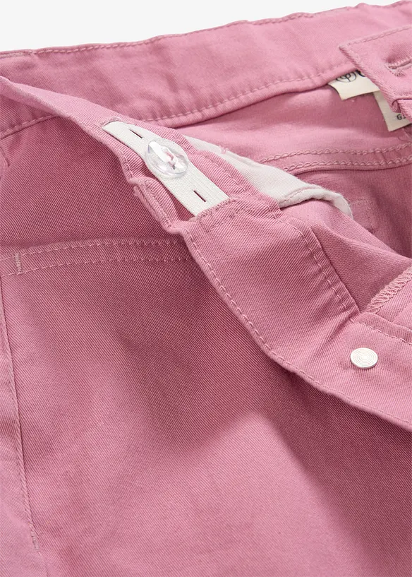 Pantalon twill cropped en coton extensible, bonprix