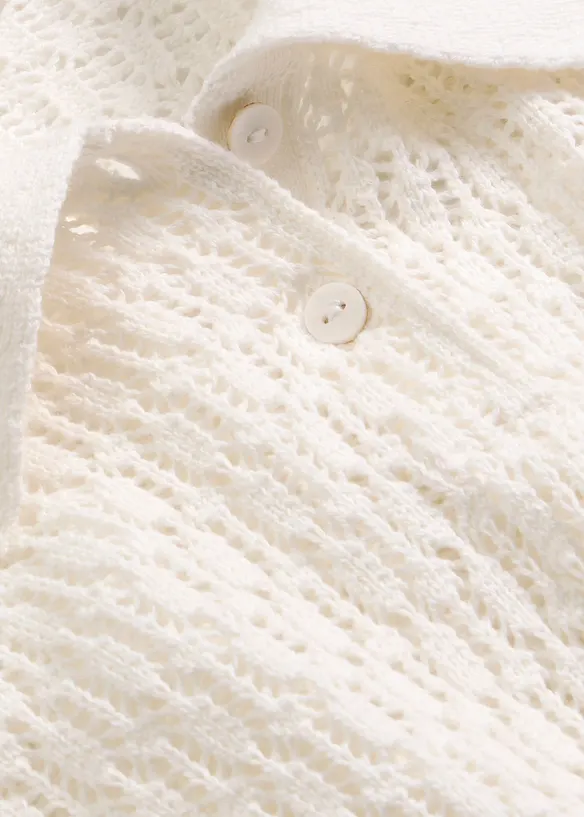 Pull ajour&eacute; 100% coton, bonprix