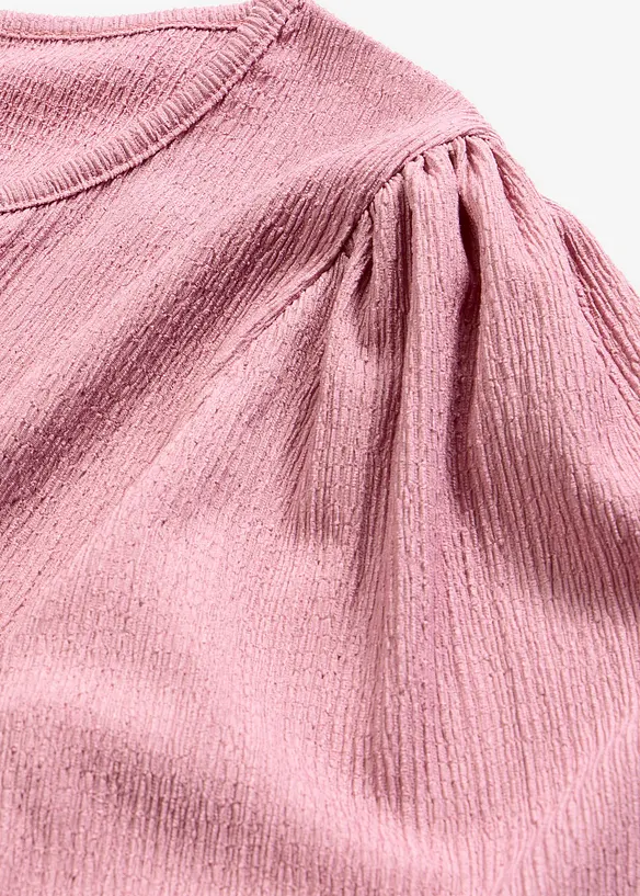 Blouse en jersey cr&ecirc;pe textur&eacute;, bonprix