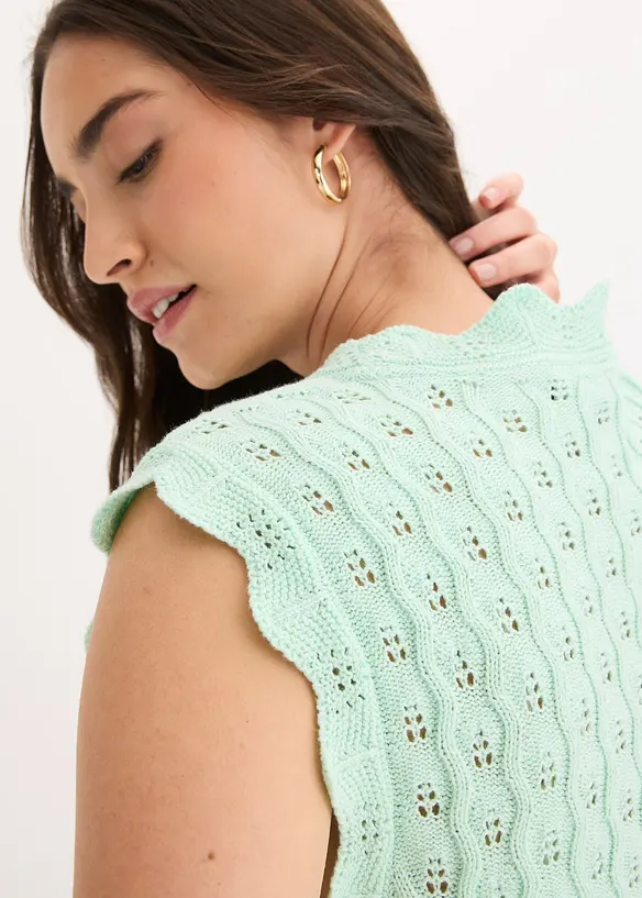 Top en maille 100% coton, bonprix