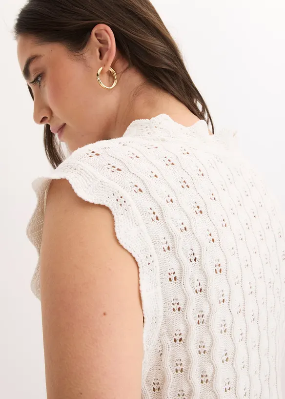 Top en maille 100% coton, bonprix