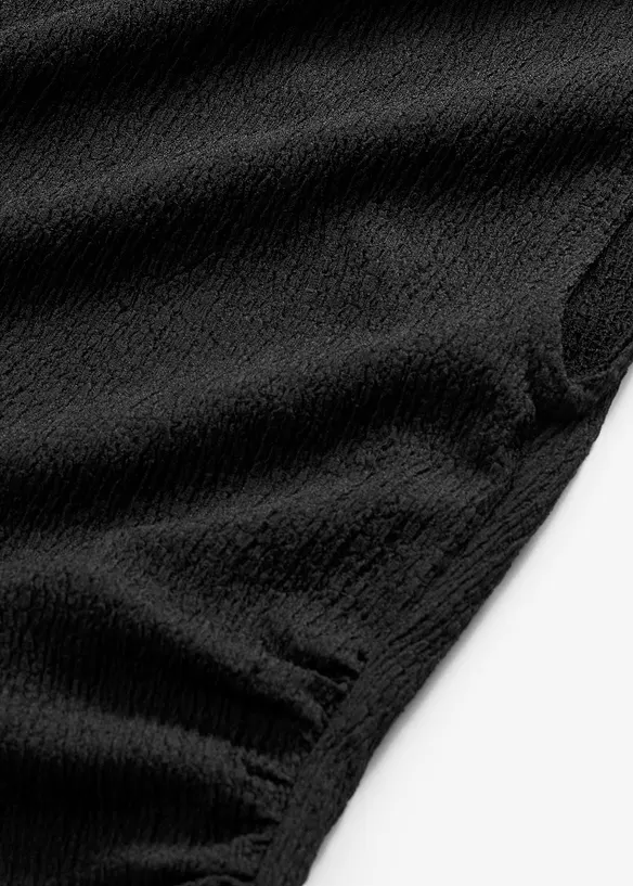 Robe en jersey cr&ecirc;pe textur&eacute;, bonprix