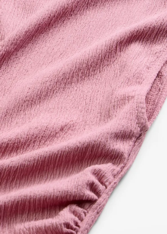 Robe en jersey cr&ecirc;pe textur&eacute;, bonprix