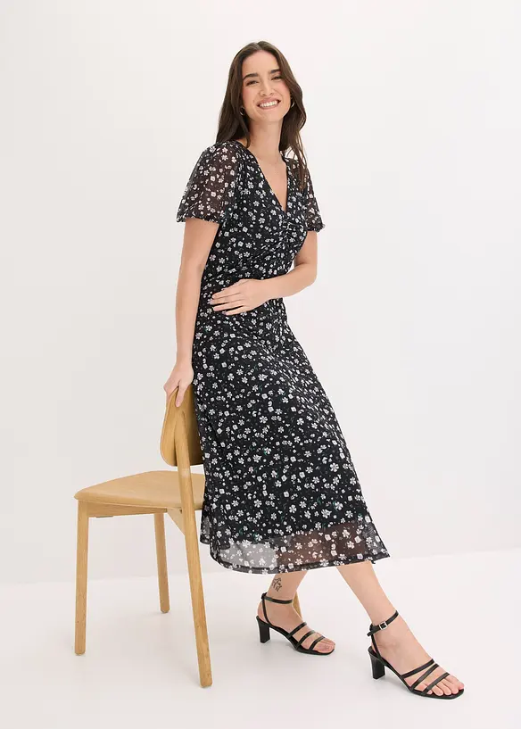 Robe &eacute;vas&eacute;e en jersey, bonprix