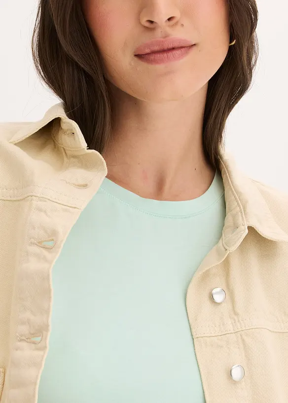 T-shirt doux en viscose extensible, bonprix