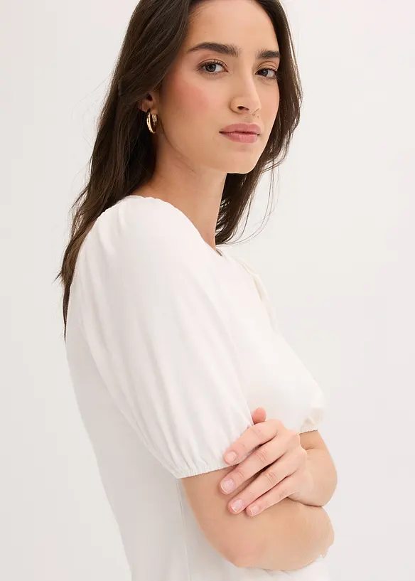 T-shirt doux en viscose extensible, bonprix