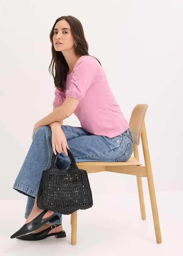 T-shirt doux en viscose extensible, bonprix