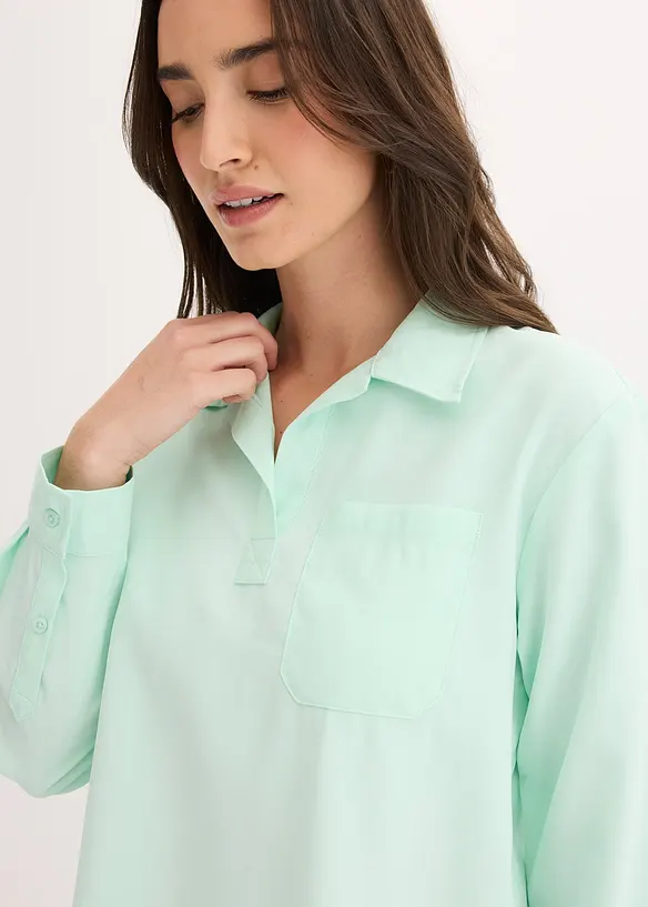 Tunique ample en viscose m&eacute;lang&eacute;e, bonprix