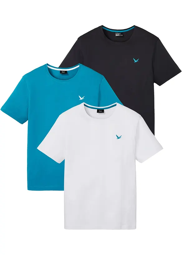 Lot de 3 T-shirts, bonprix