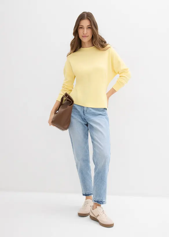 Sweat cintr&eacute; en mati&egrave;re n&eacute;opr&egrave;ne, bonprix