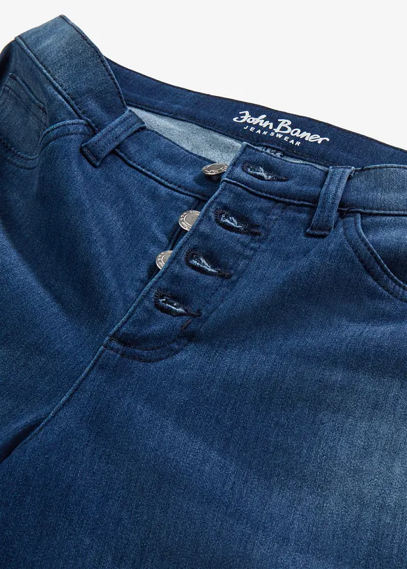 Jean chaud boyfriend taille mi-haute avec int&eacute;rieur doux, bonprix