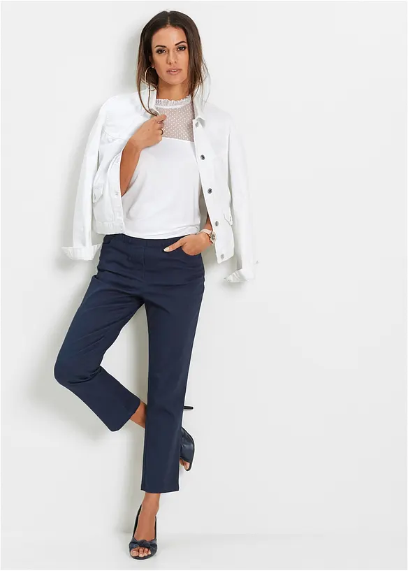 Pantalon 7/8 &agrave; taille &eacute;lastiqu&eacute;e, bonprix