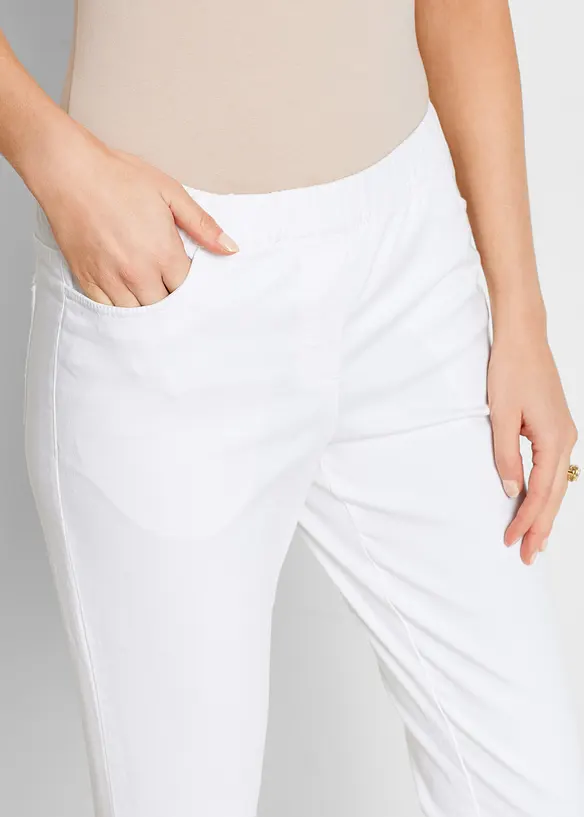 Pantalon 7/8 &agrave; taille &eacute;lastiqu&eacute;e, bonprix