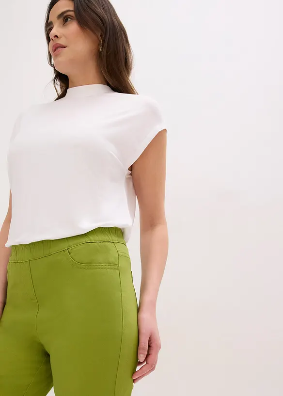 Pantalon 7/8 &agrave; taille &eacute;lastiqu&eacute;e, bonprix