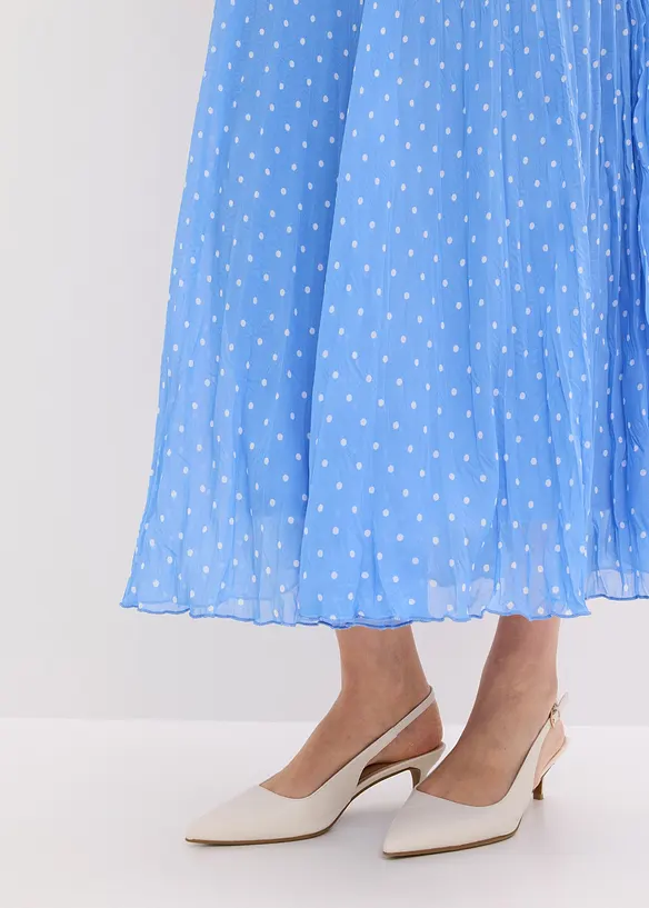 Jupe en mousseline effet froiss&eacute;, bonprix