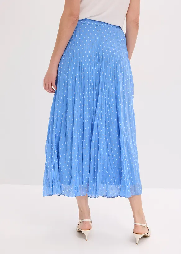 Jupe en mousseline effet froiss&eacute;, bonprix