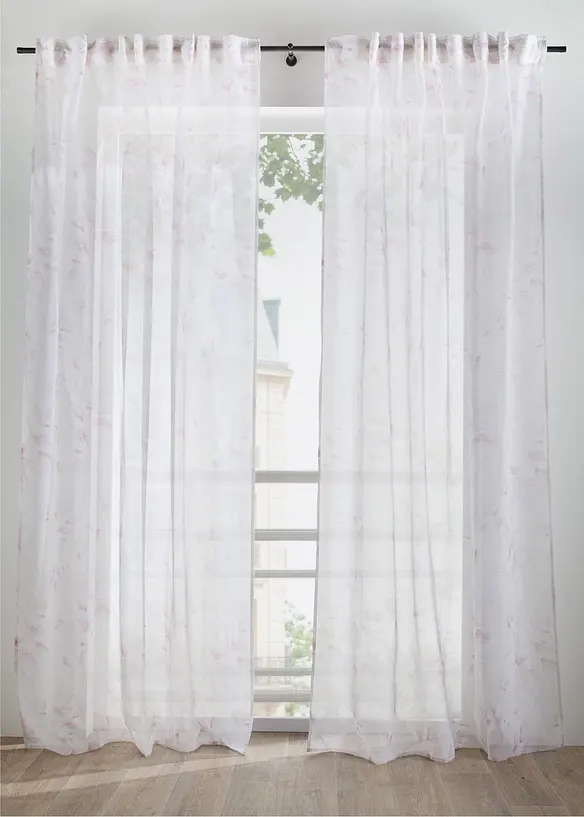 Rideau &agrave; imprim&eacute; floral (1 pce), bonprix