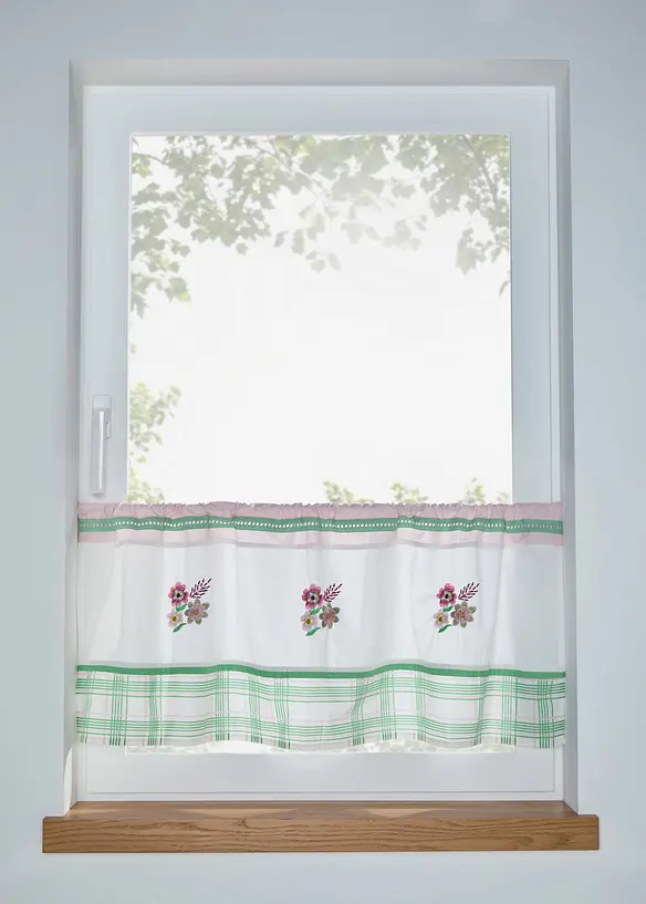 Brise-bise brod&eacute; en coton, bonprix