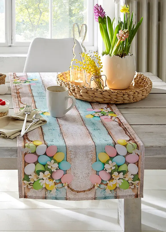 Chemin de table avec motif de P&acirc;ques, bonprix