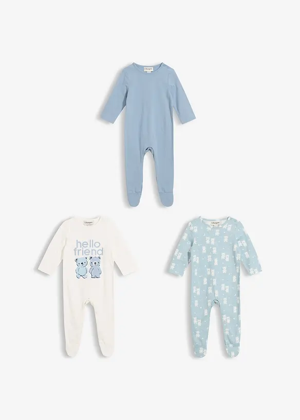 Lot de 3 dors-bien 100% coton, bonprix