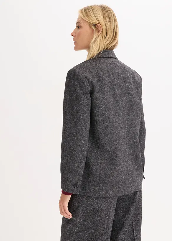 Blazer oversize en viscose m&eacute;lang&eacute;e, bonprix