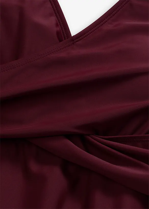 Tankini long (ens. 2 pces) &agrave; encolure V, bonprix