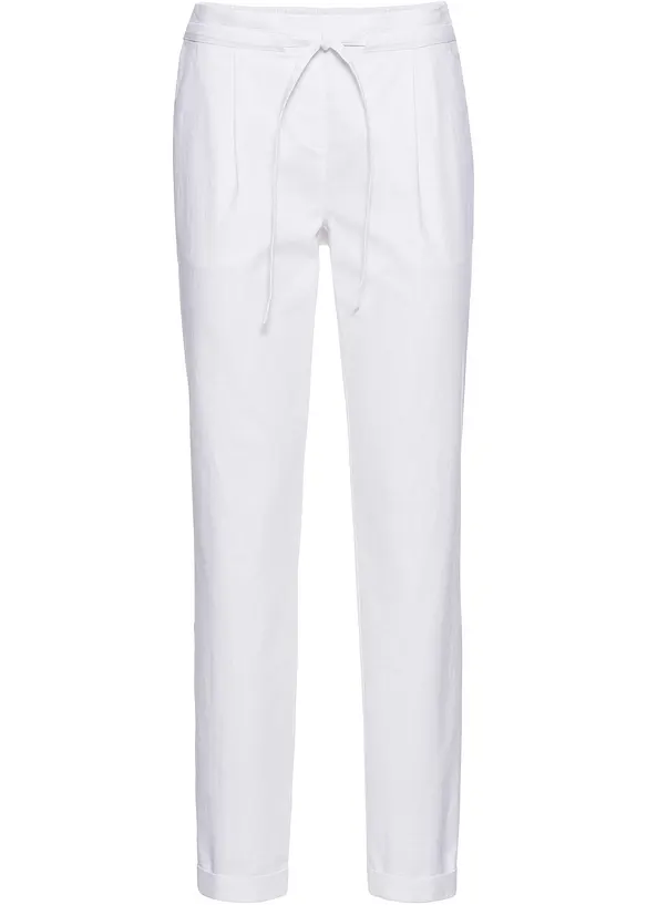Pantalon en lin m&eacute;lang&eacute;, bonprix