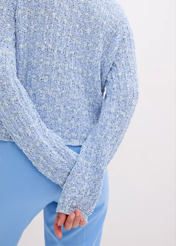 Gilet en maille bouclette, bonprix