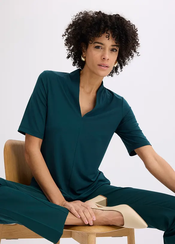 T-shirt &agrave; col calice, bonprix