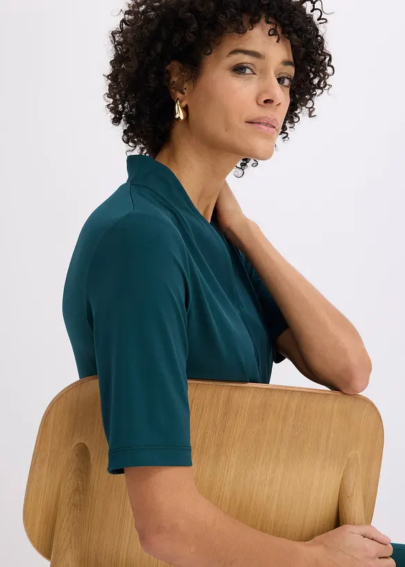 T-shirt &agrave; col calice, bonprix