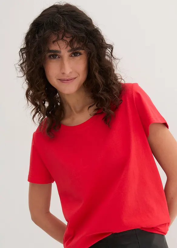 Lot de 5 T-shirts col rond, bonprix