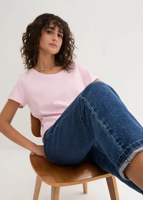 Lot de 5 T-shirts col rond, bonprix