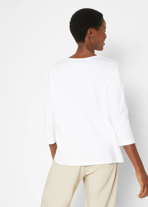 Lot de 5 T-shirts manches 3/4, bonprix