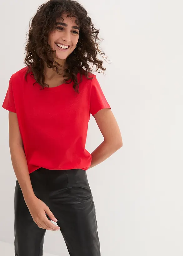 Lot de 5 T-shirts col rond, bonprix