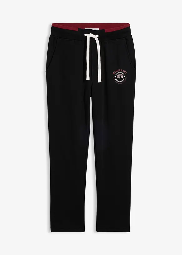 Pantalon de jogging avec d&eacute;tails sportifs, bonprix