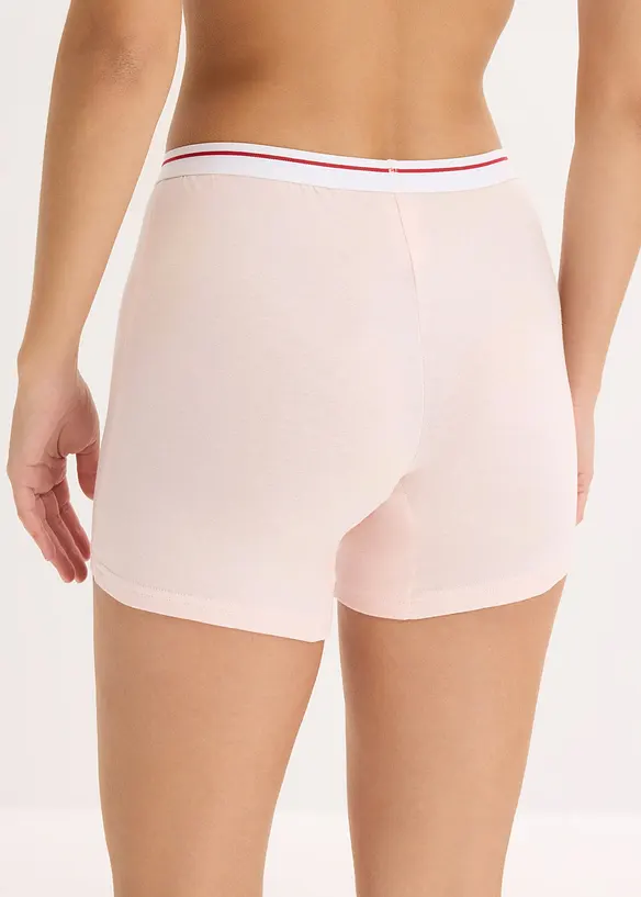 Lot de 4 boxers coton mi-longs pour femme, bonprix