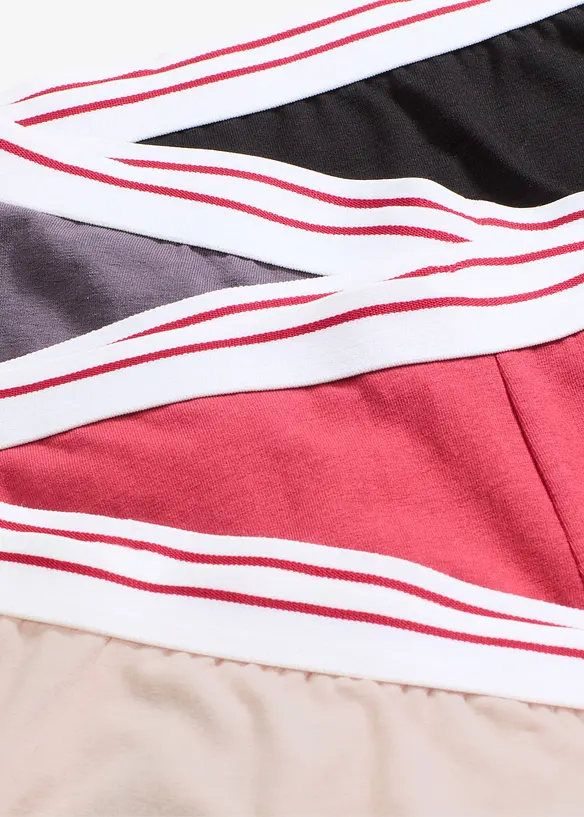 Lot de 4 boxers coton mi-longs pour femme, bonprix