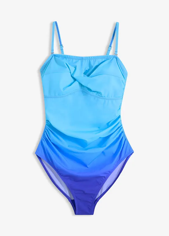 Maillot 1 pi&egrave;ce sculptant style crois&eacute;, maintien l&eacute;ger, bonprix