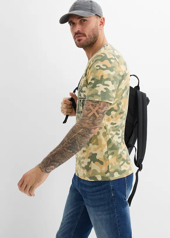 T-shirt 100% coton, slim, bonprix