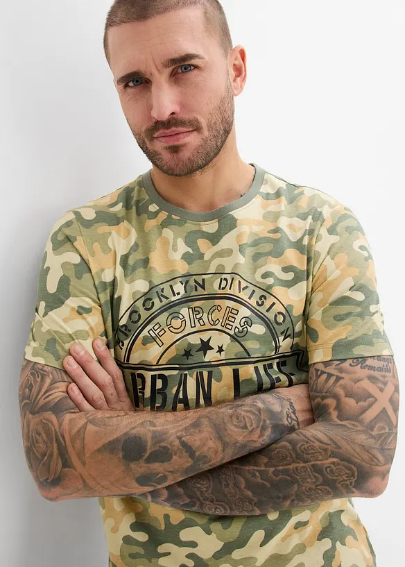 T-shirt 100% coton, slim, bonprix