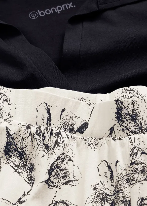 Pyjashort avec T-shirt polo 100% coton, bonprix